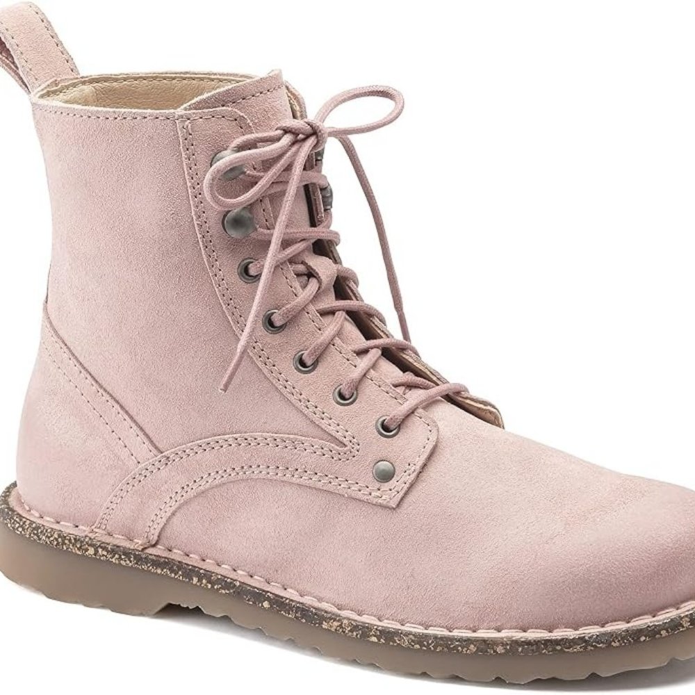 Birkenstock Women's Bryson Combat Boots, Size 8, Soft Pink, EU 39